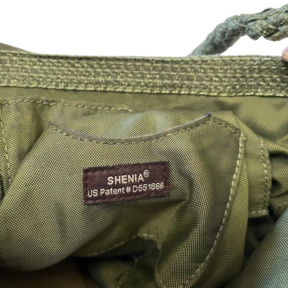 Eric Javits Shenia Squishee Green Woven Straw Convertible Shoulder Bag Crossbody - Picture 6 of 14